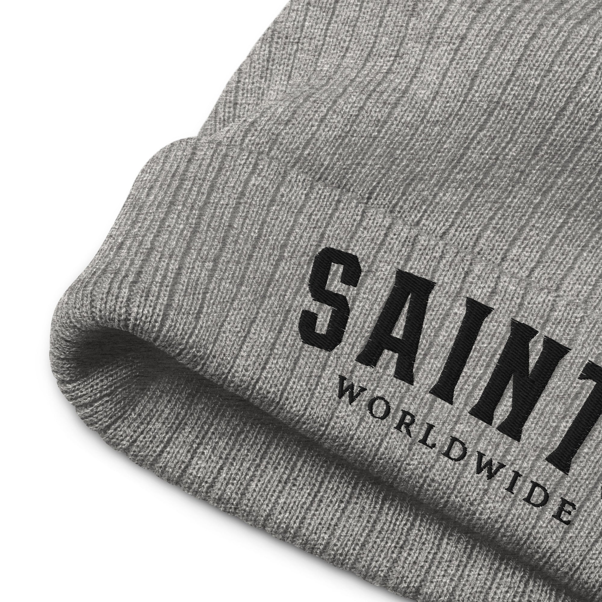 SW SANCTIFIED Ribbed knit Beanie - Grey - Great Commission Company