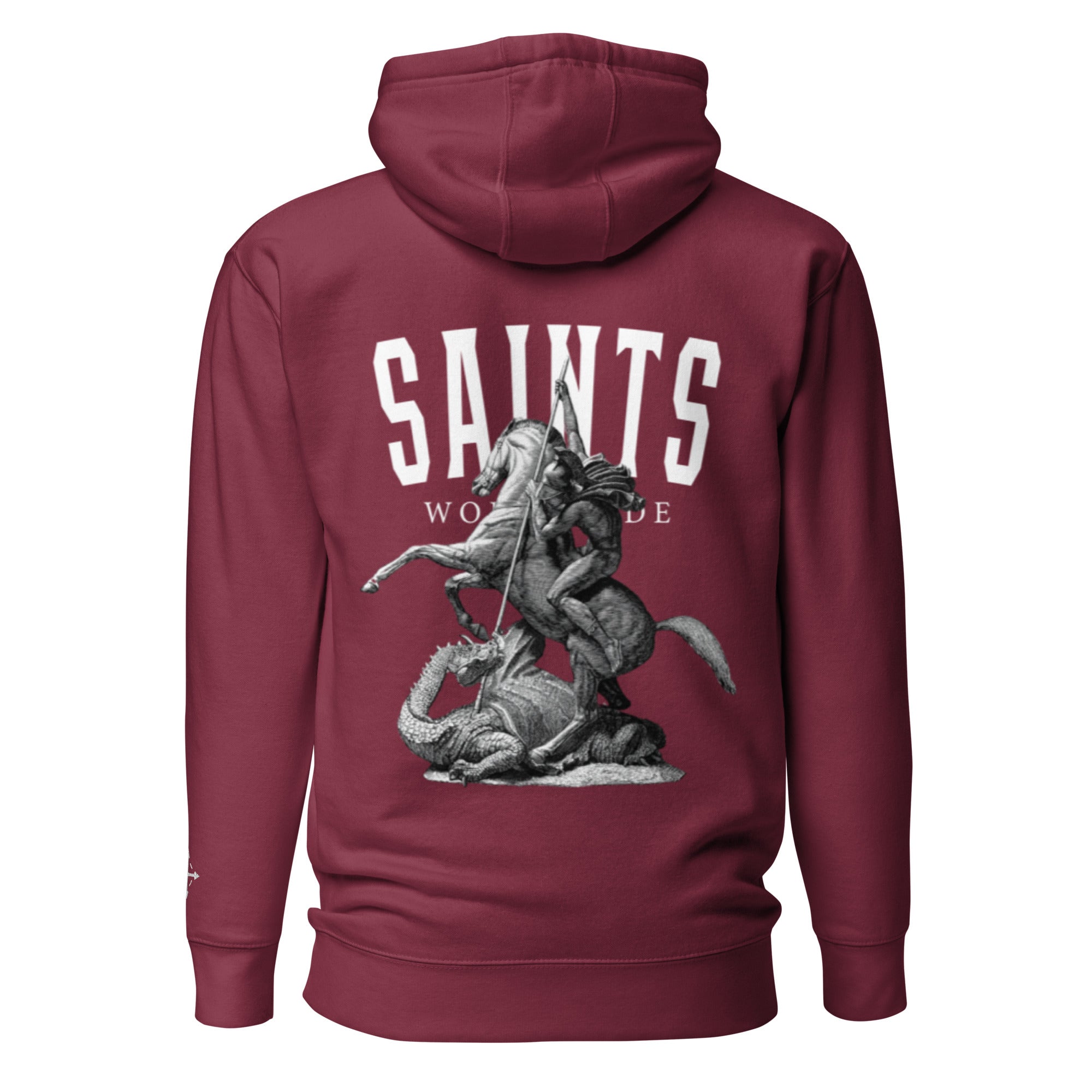 SAINTS WORLDWIDE Embroidered Hoodie - Maroon - Great Commission Company