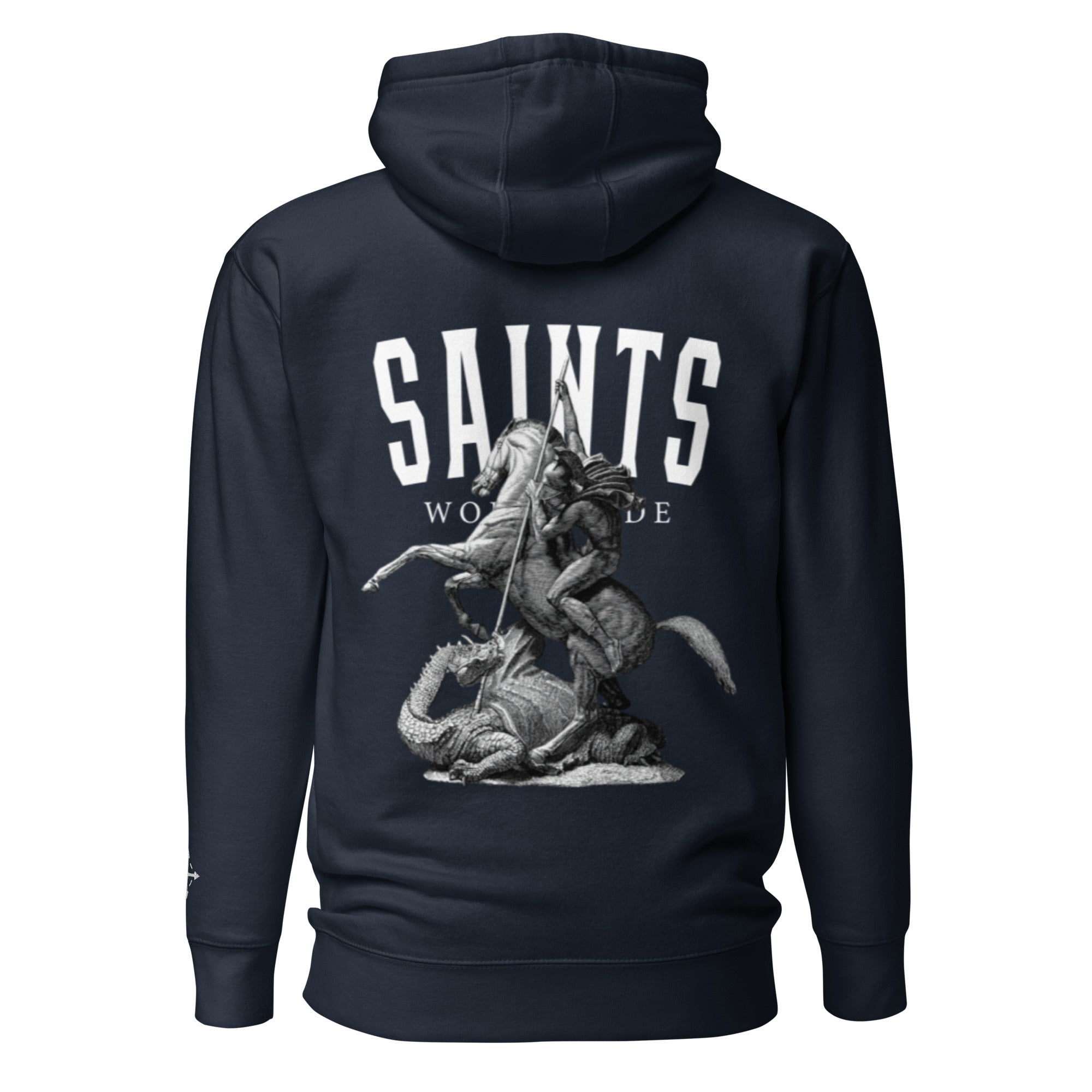 SAINTS WORLDWIDE Embroidered Hoodie - Navy Blue - Great Commission Company