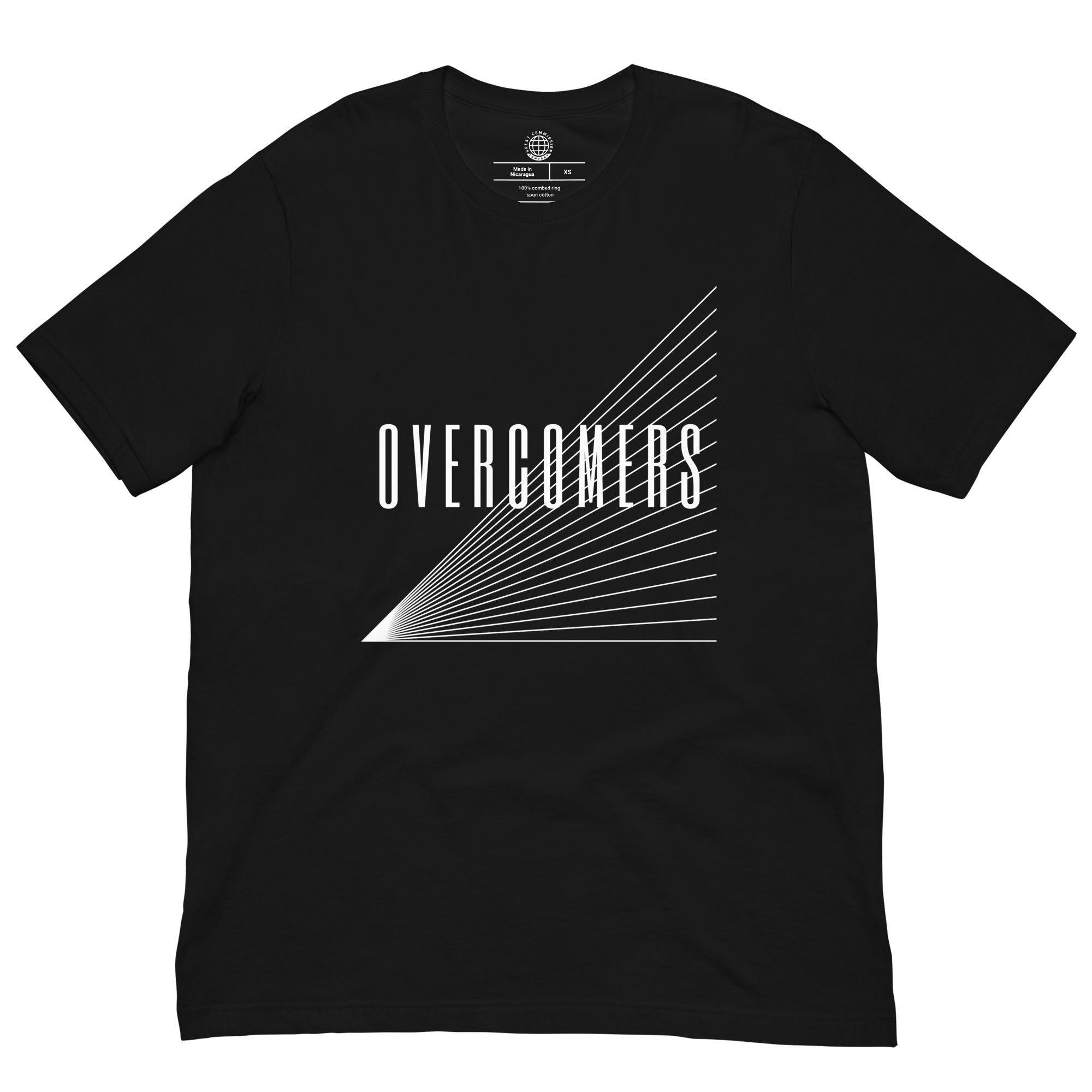 Overcomers-Signature-T-Shirt-Black-Front