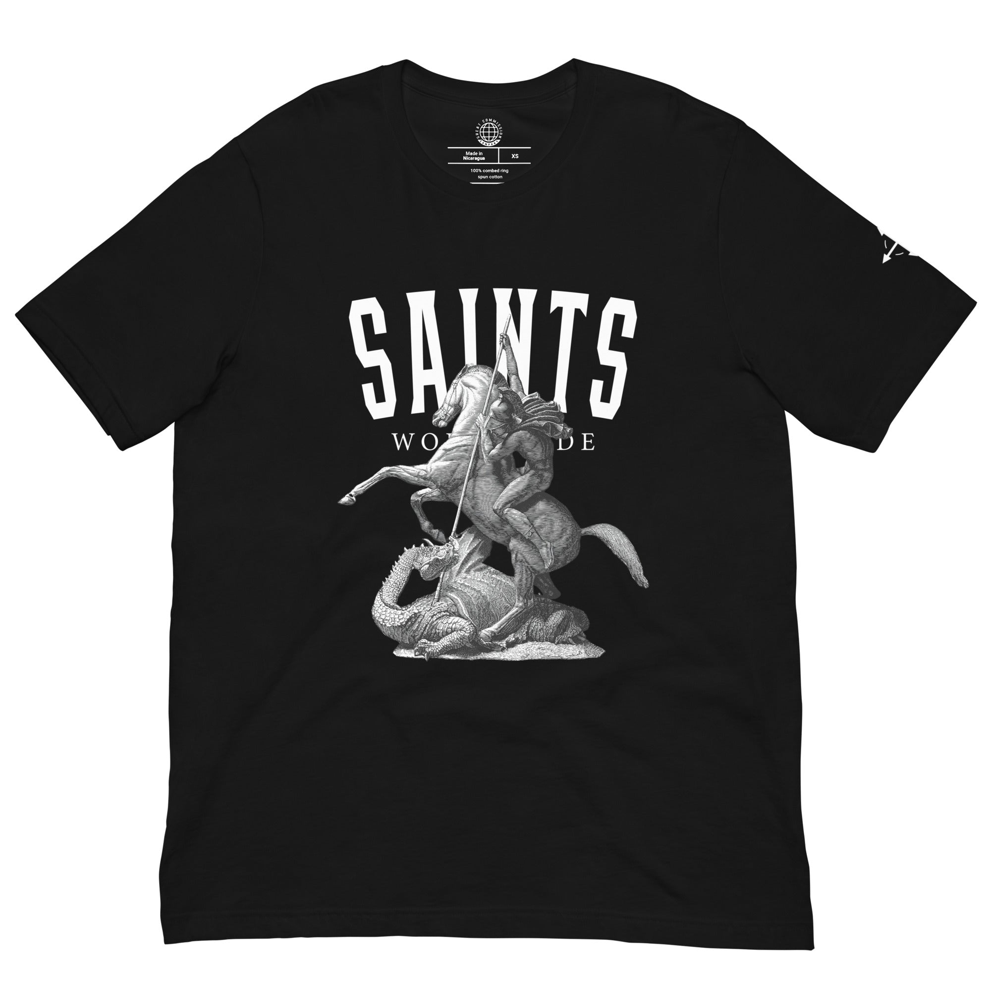 Saints Worldwide T-shirt Black Front