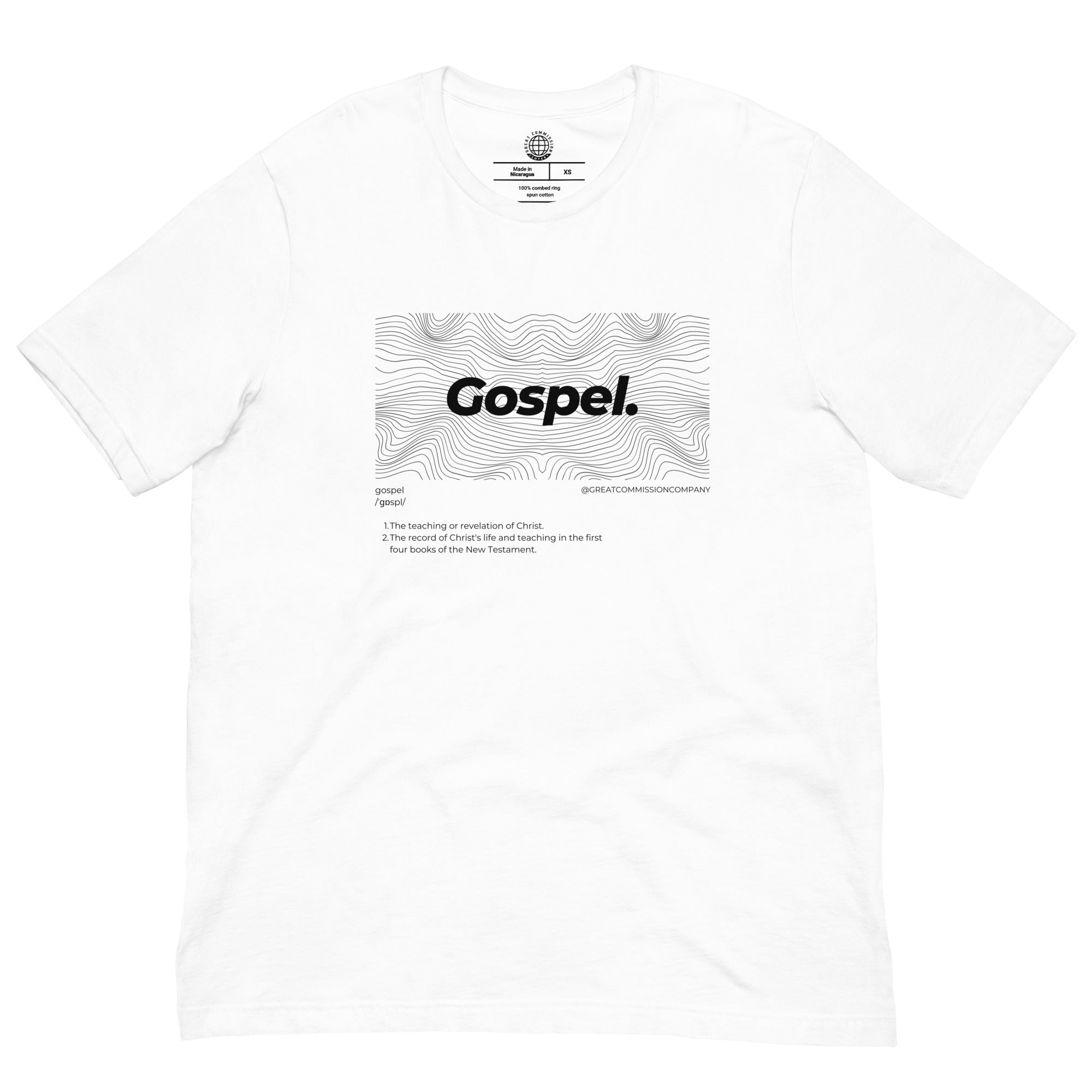 Gospel T-Shirt - Black - Front