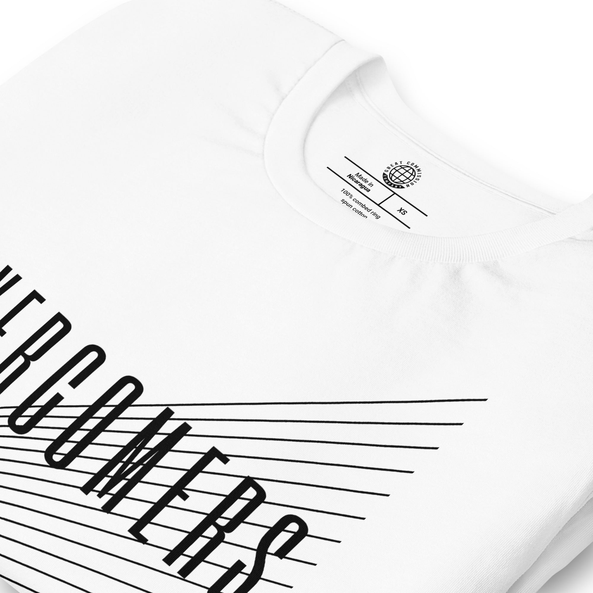 Overcomers Signature T-Shirt - White - Close Up