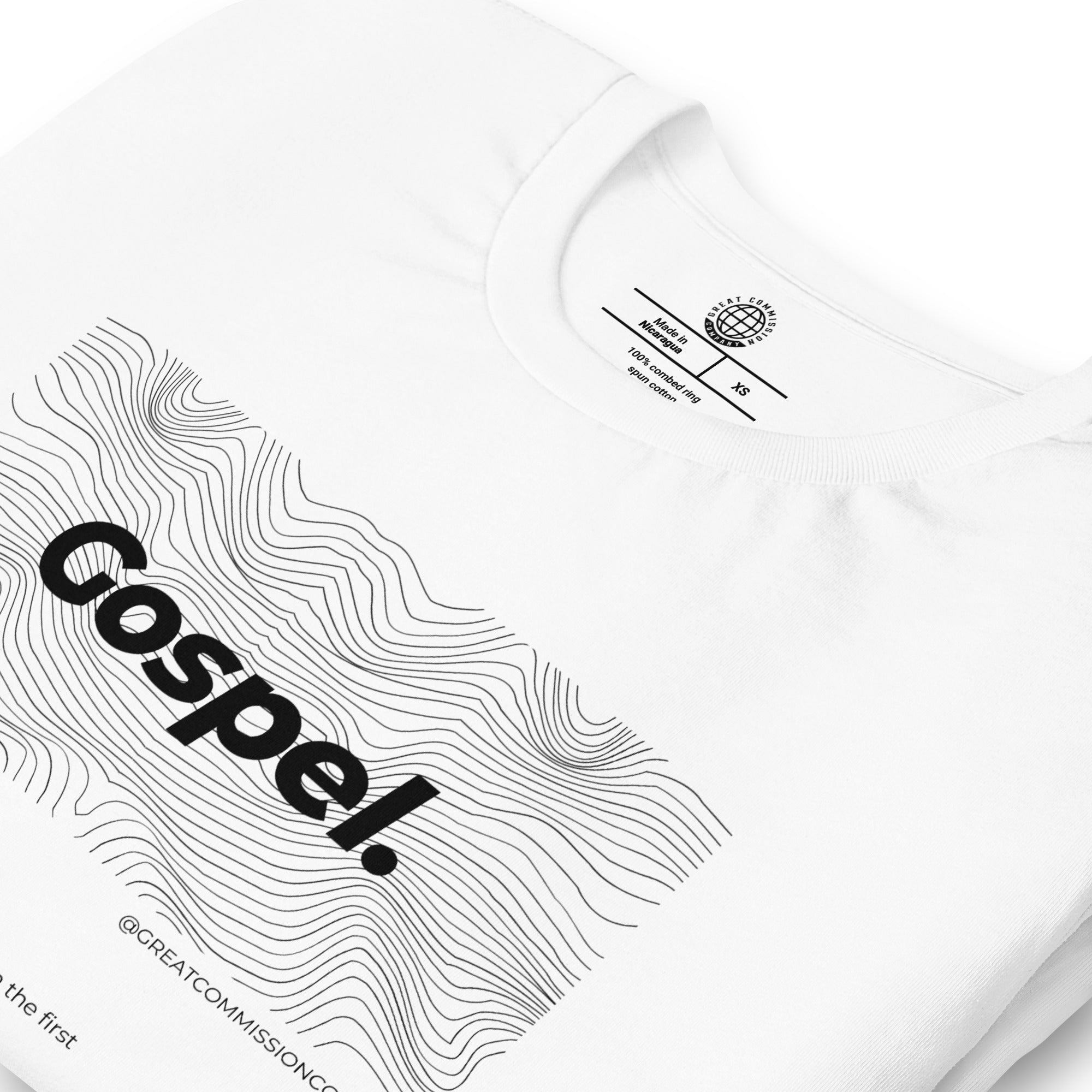 Gospel T-Shirt - Black - Closeup