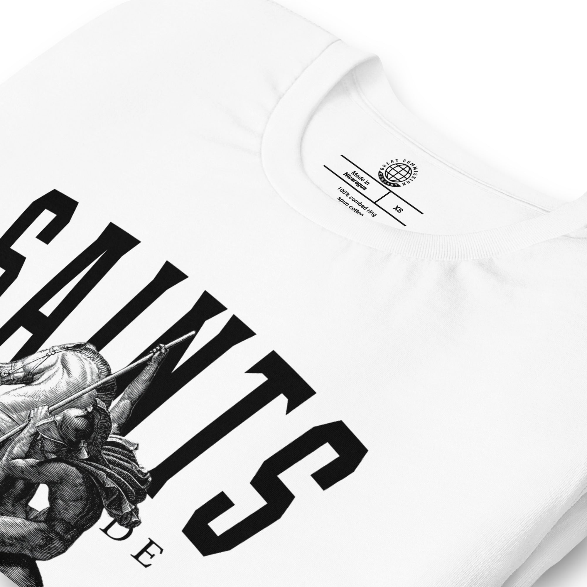 Saints Worldwide T-shirt White Close-up